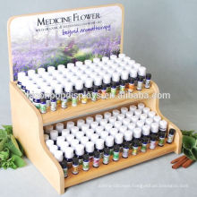 Custom Design Drugstore Promotional 2-Layer Plywood Counter Top Medical Flower Display Stands